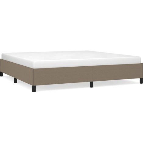 Maison Exclusive - Giroletto senza Materasso Tortora 200x200 cm in Tessuto (1/5)