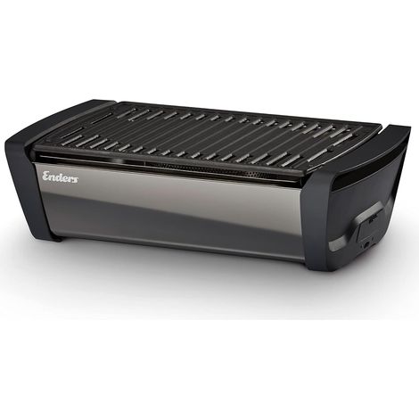Enders Aurora - Barbecue gas portatile - Grill barbecue carbonella - Griglia a gas da esterno - Griglia barbecue a bassa emissione di fumo - Griglia da tavolo con ventola elettronica - BBQ Nero 1365 (1/5)