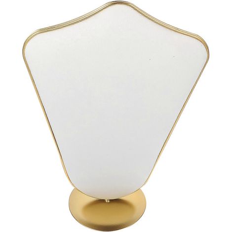 Présentoir à bijoux, porte-colliers, lot de 2 supports en métal doré - Stable et robuste (1/5)