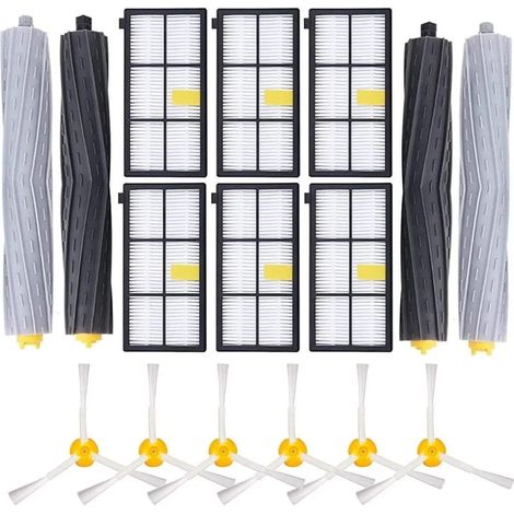 Filtres HEPA de rechange Sillar compatibles avec iRobot Roomba – Filtres de rechange pour les séries 600/700/800 et autres – Lot de 3 (1/4)