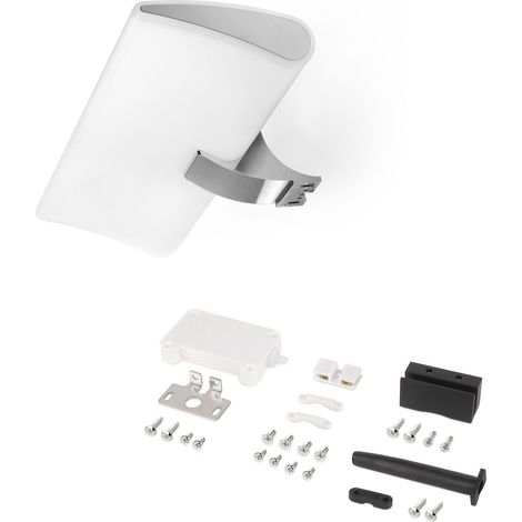 Spot LED pour miroir de salle de bain Aries (AC 230V 50Hz) 7 W Chromé Plastique et Aluminium EMUCA 5150211 (1/5)
