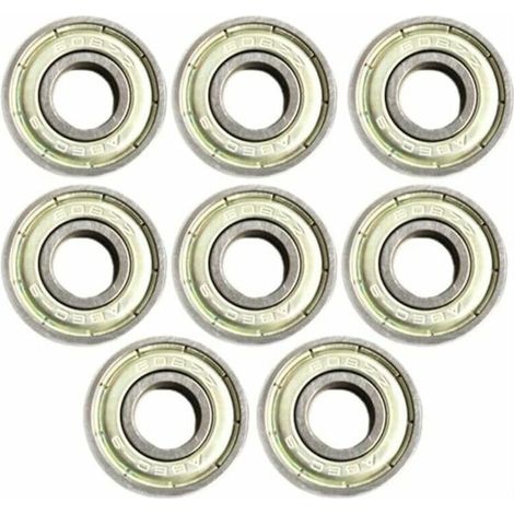 Lot de 8 roulements à roulettes scellés 608ZZ (ABEC11) en acier inoxydable (1/5)