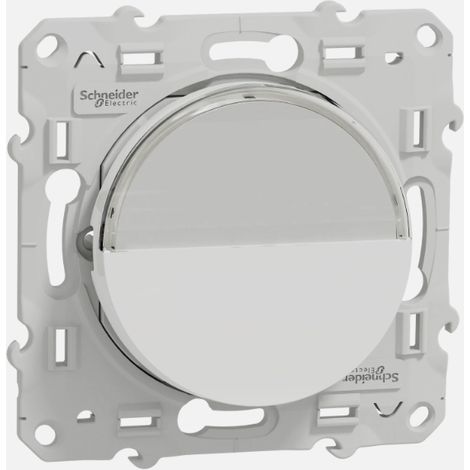 Schneider S520266 - Odace 2011 - push button with label holder - white (1/3)