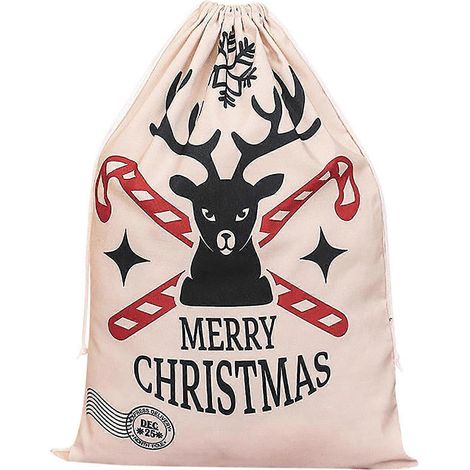 Décorations saisonnières et de fêtes, ornement d'arbre de Noël tout neuf, décoration d'arbre de fête, sac cadeau Père Noël, sac à bonbons cadeau (1/3)