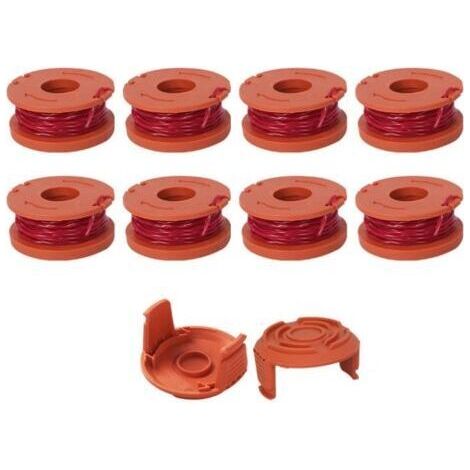 10 Pcs Fil Coupe Bordure Compatible avec Coupe Bordure WORX,Ø 1,65mm & 3m Bobine Fil Coupe Bordure,Ligne de Bobine de Coupe de Remplacement (1/5)