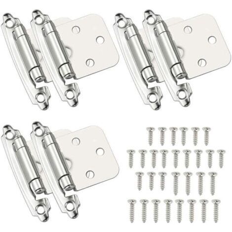 6 Pcs Door Hinge Self-Closing Hinge Cold-Rolled Steel Material Spring Hinge with Damper for Door Cupboard Shoe Cabinet Library Wine Cellar (1/4)