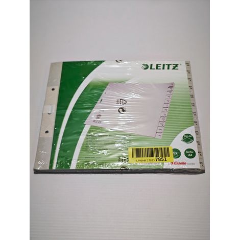 Leitz Lesezeichen, 12 Register, Januar–Dezember, Recyclingpapier (1/2)