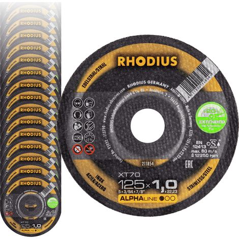 RHODIUS XT70, 50 Stück, 115 x 1,0 mm, Trennscheibe (1/5)