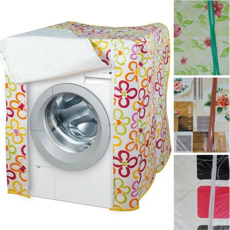 TRADE SHOP - Telo Coprilavatrice Con Chiusura A Zip Per Copri Lavatrici Con Carico Frontale - (1/3)