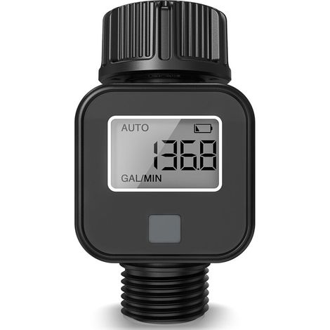 Minuteur d'arrosage, débitmètre d'arrosage automatique intelligent pour terrasse extérieure, contrôleur d'arrosage automatique pour jardin (1/4)