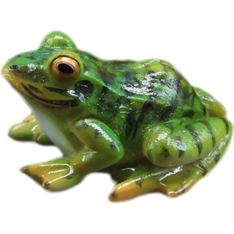 Figurine de jardin en forme de grenouille aux grands yeux (1/5)