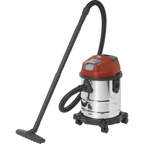 [GEBRAUCHT] B-Ware Toolcraft Nts 200 Akku Nass Trockensauger Staubsauger Edelstahlbehälter  511
