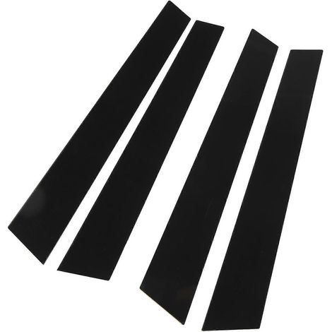 4 Stück Fensterpfostenverkleidung, kratzfest, glänzend schwarz, B-Säulen-Abdeckungsaufkleber für Panamera 970 2009