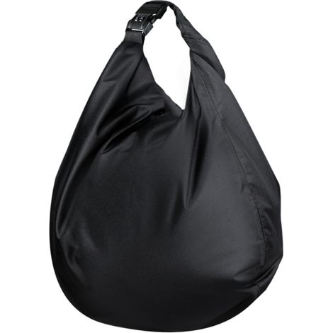 Bolsa para casco de moto, plegable e impermeable, fabricada en tejido Oxford, con cerradura de combinación, gran capacidad (30 L), color negro.
