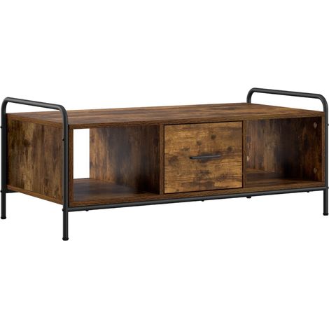 Tavolino da salotto Rovere Fumo 99,5 x 49 x 41 cm vidaXL (1/5)