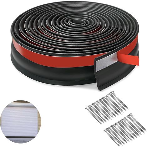 Garage Door Seal, 6 Metres, Garage Door Threshold Seal, Rubber Seal, Weather Resistant Rubber Replacement Strip, Keep Your Garage Dry, Easy to Cut (1/5)