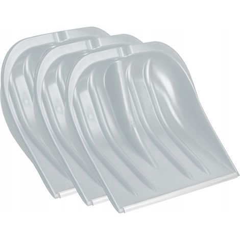 KADAX 3x Pala da neve, rimozione neve, plastica, senza manico, solida (1/5)