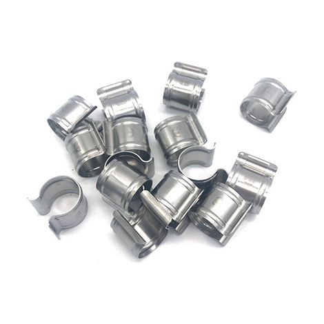 Clips de fixation ronds en inox, Diamètre 20 mm, Lot de 25