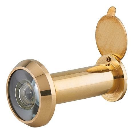 Spioncino ottico 160°, ottone lucido, ignifugo 40mm - THIRARD
