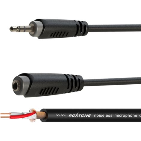 Audiokabel 3,5-mm-Stereo-Klinkenstecker / 3,5-mm-Stereo-Klinkenbuchse, 3 m, Roxtone SACC260L3 (1/5)