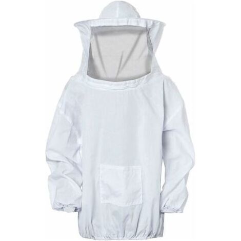 Vêtement d’apiculteur professionnel – Casque avec voile amovible et combinaison intégrale zippée pour la protection contre les abeilles (1/4)