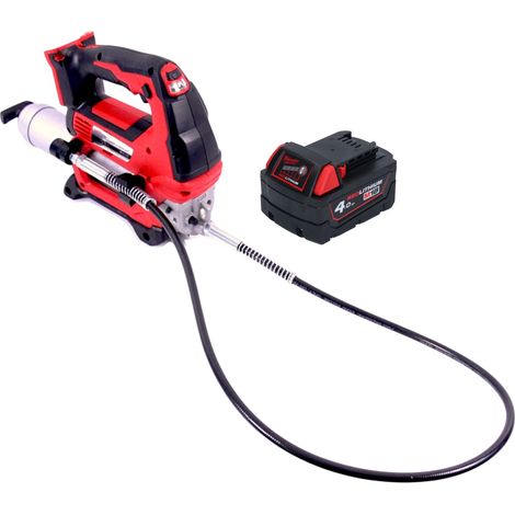 Ingrassatore a batteria Milwaukee M18 GG-401 18 V 690 bar + 1x batteria ricaricabile 4,0 Ah - senza caricabatterie