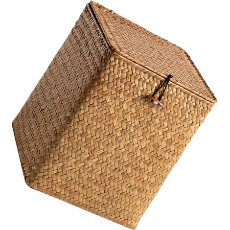 Panier de rangement en osier pour la maison, la chambre ou la buanderie, adapté aux espaces intérieurs et aux routines quotidiennes.-AquaForge (1/5)