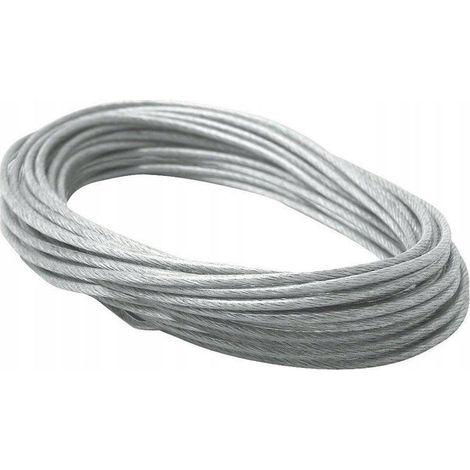Paulmann Cable de tensión gris claro 12 metros 6 mm