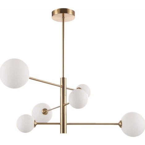 Light Prestige Dorado Lámpara Colgante Dorada Blanca 79 cm (1/3)