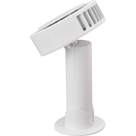 Ventilateur électrique portable mini USB à 3 vitesses, idéal pour l'intérieur et l'extérieur (blanc).