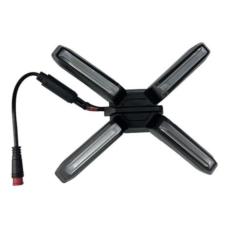 Faro delantero en forma de X de 4 W para Ninebot ZT3 Pro: luz delantera ultrabrillante y luz de circulación diurna.