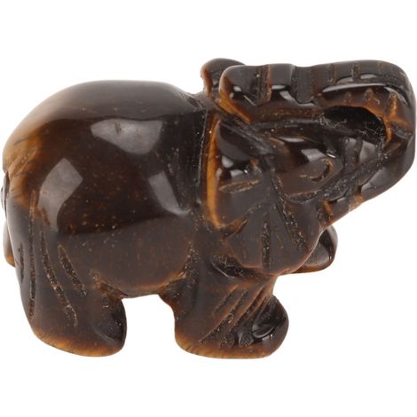 Statuette d'Éléphant en Cristal de Roche pour Attirer la Chance, Anti-Stress et Décoration Zen - Parfait pour la Méditation et les Thérapies par les Pierres (1/5)