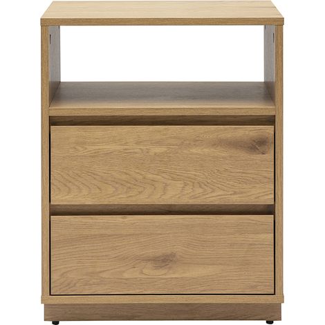 Mobile contenitore con cassetti finitura in legno chiaro quercia L50 cm SEVILLE