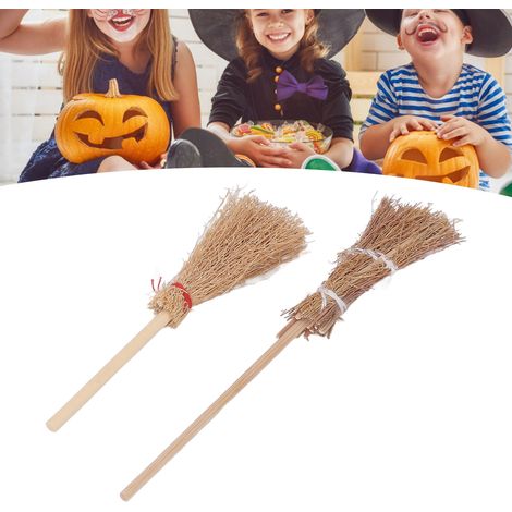 Set mit 20 Mini-Hexenbesen, DIY-Dekorationszubehör, Partystimmung, dekorative Hexenanhänger (1/5)