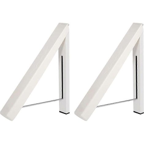 Cintre pliable gain de place, portant à vêtements invisible pour buanderie ou salle de bain. (1/5)