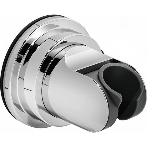 Supporto per soffione doccia portatile con ventosa rinforzata - orientabile - regolabile in 4 angolazioni - inclinabile di 90° verso il basso - supporto per soffione doccia a parete per bagno (1/5)