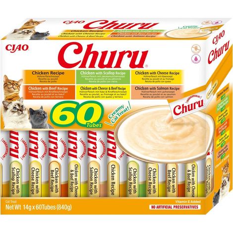 INABA CAT CHURU VARIEDADES POLLO 60x14g (1/5)