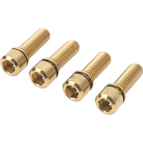 Vis de frein M6 20mm pour vélo de montagne, filetage précis, résistant à la corrosion, couleur or, fixation fiable. (1/5)