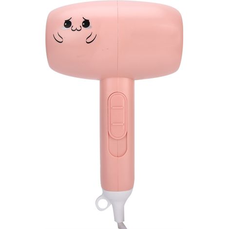 Sèche-cheveux portable 1000W pour maison, mini sèche-cheveux électrique rose, outil de coiffage à air chaud, compact et léger (1/5)