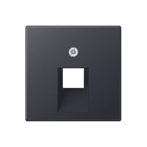 Jung Tapa para cajas de conexión IAE/UAE, 1 x 8 polos, termoplástico lacado, serie A, antracita mate A 569-1 BFPLUA ANM