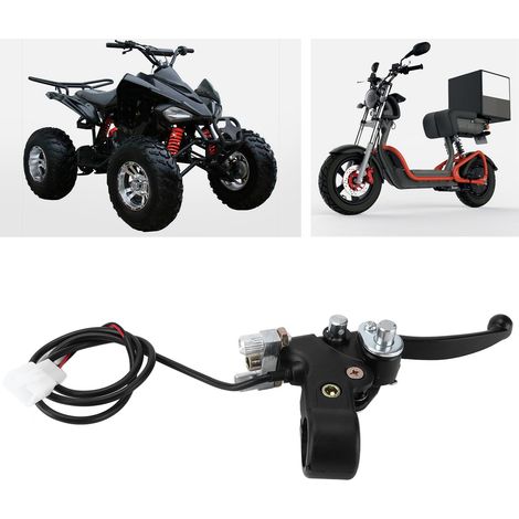 Poignée de débrayage et de frein droite 22mm avec câble pour quad 47CC 49CC 2 temps