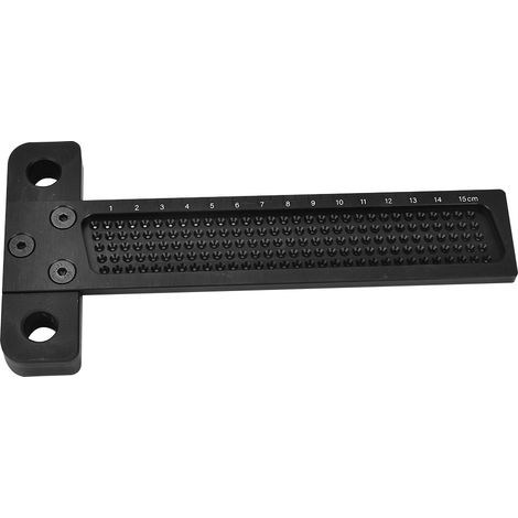 T-förmiges Lineal zum Anreißen von Löchern in Aluminiumlegierungen für die Holzbearbeitung – Handwerkzeug zum Markieren und Messen (1/5)