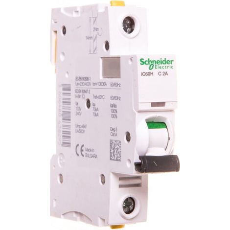 Schneider Electric A9F07102 interruttore compatto bianco 2A