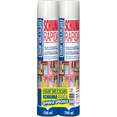 schiuma rapida saratoga bipack 750 ml