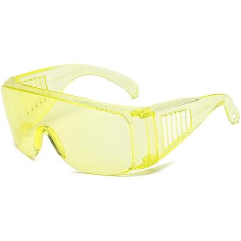 Safety Over Glasses, UV Resistant Protective Goggles, Scientific Glasses for Construction, Outdoor and Laboratory (Black) (1/5)