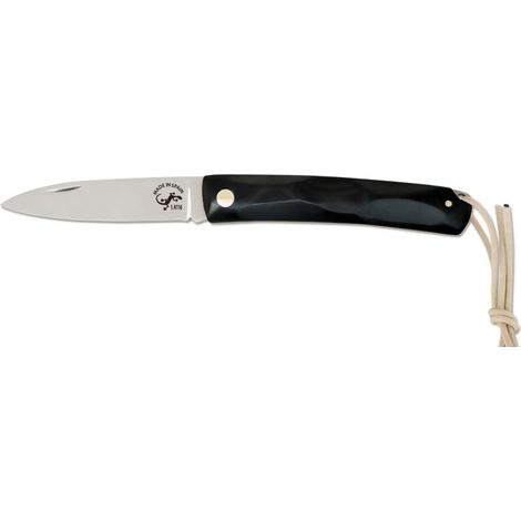 Messer Salamandra 102101, Mikarta Griff, Gesamtlänge 17 cm, Klinge 7,5 cm, 60 Gramm, Farbe schwarz