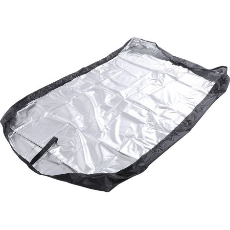 Housse de pluie pliable en tissu Oxford imperméable et anti-poussière pour chariot, avec cordon de serrage réglable, idéale pour le camping et le jardinage en extérieur. (1/5)