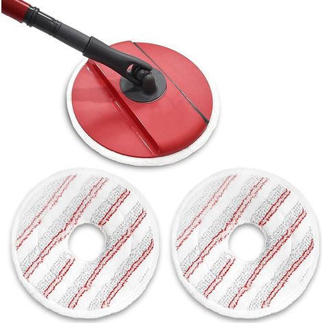 Recambio de mopa de microfibra de 2 piezas para mopa Vileda Spin and Clean, cabezal de repuesto lavable y reutilizable para la limpieza de suelos. (1/5)