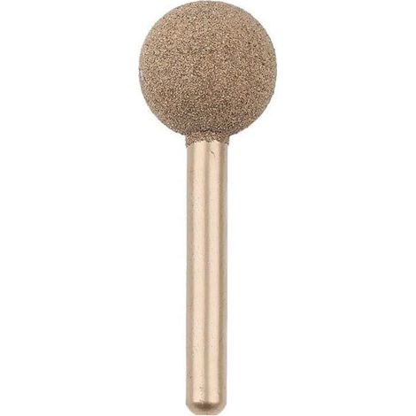 Lot de fraises rotatives à boule avec revêtement en diamant pour bijoux, verre, pierre, céramique, pierres précieuses, outil rotatif, ponçage fin 20 mm Sable Fin. (1/5)