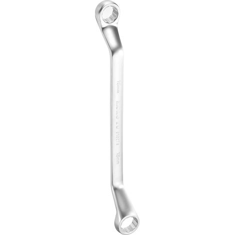 Clé Double Tête Déportée - 1 Pièce - Acier au Carbone - Manche Long et Tête 12 Points - Réparation Auto et Mécanique - 16x18 mm (1/5)
